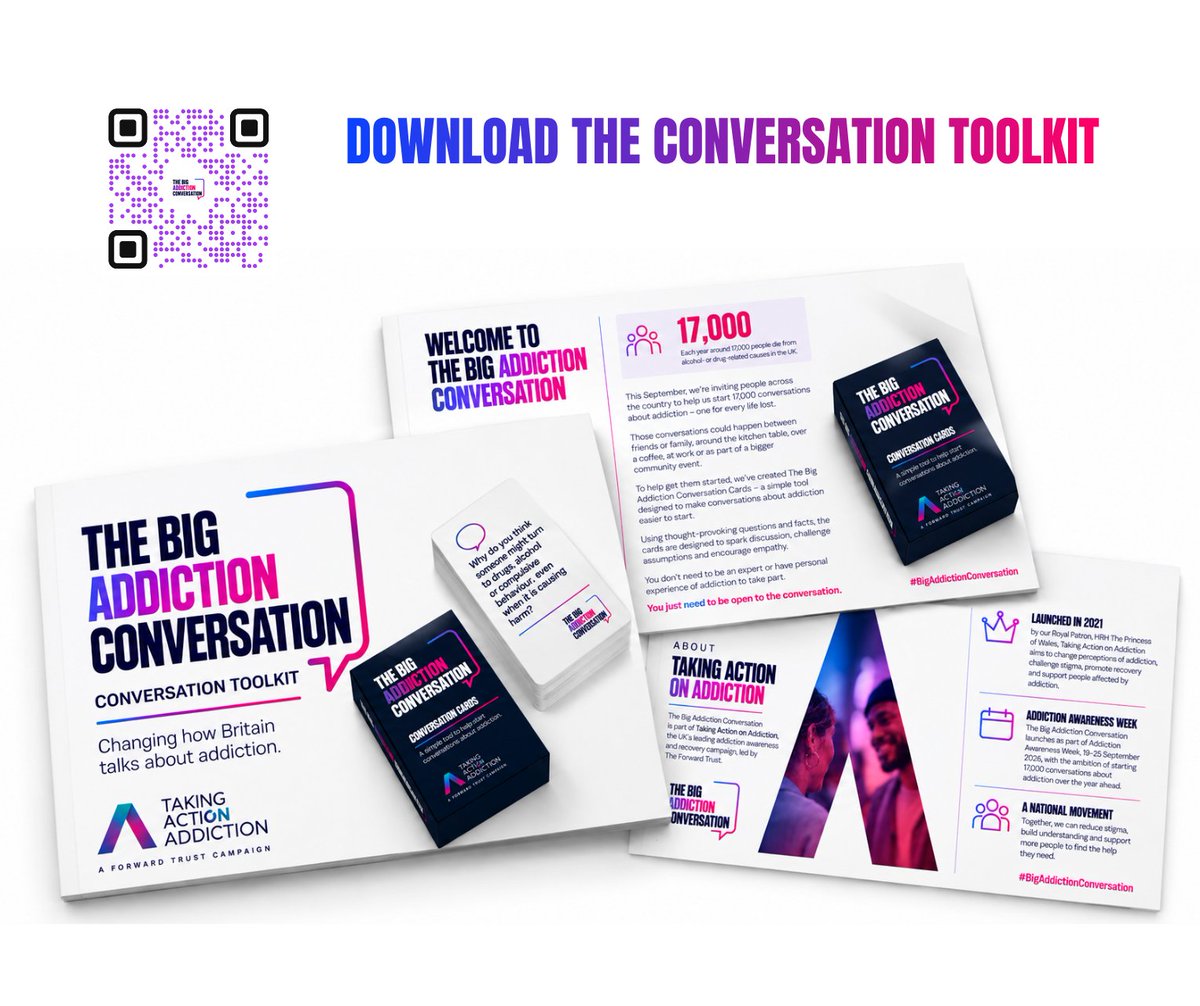 ActionAddiction's tweet photo. Want to take part in The Big Addiction Conversation?

Our free toolkit includes:
✅ Conversation tips
✅ Support information
✅ Practical guidance
✅ Fundraising ideas
✅ Ways to get involved

Register and download it today to start your conversation.

https://t.co/KeG9W0IlZA

#BigAddictionConversation