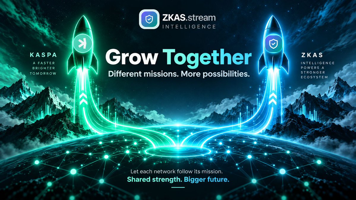 ZKas_Stream's tweet photo. Grow Together

Kaspa doesn’t need ZKAS to become Kaspa.
ZKAS doesn’t need Kaspa to become ZKAS.

That’s the point.

Let each network follow its own mission while miners, builders, and communities create.

⚡ Different paths
🤝 Shared strength
🚀 More possibilities

#Kaspa #ZKAS https://t.co/NLTmWHU0QO