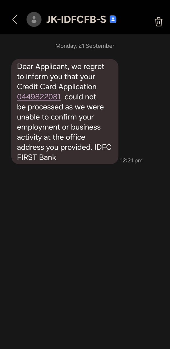 Cardsinsights's tweet photo. @IDFCFIRSTBank @creditcardwalah @Credolite @EvryPaisaMatter I applied for idfcfirst bank pre-approved no documet required credit card But After 10 days and 2 times visited of my office address and communication address and I provide all the required details despite of no documet and pre-approved card but they said to me that we are unble to confirm your employment and business activity at your office address. Fraudulent credit offer ,very disappointed service by idfcfirst bank credit Never recommend anyone to idfcfirst card