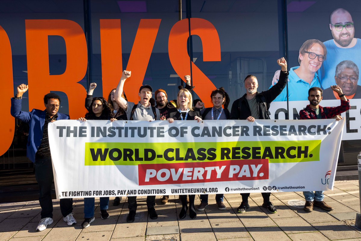 UniteSharon's tweet photo. As ICR members walk back into work together today, they do so more powerful from their superb victory for decent pay. 

@unitetheunion will always back workers in dispute and this dispute shows the power of the collective, the power of being union. 

Solidarity ✊ https://t.co/u19OsmCRYh