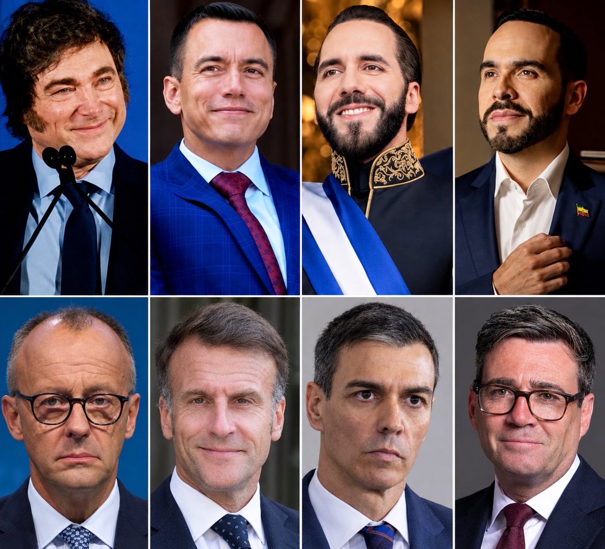 SirAfuera's tweet photo. Présidents afuéristes d’Amérique latine VS Présidents sociaux-démocrates d’Europe.

Choisissez votre camp.

L’Histoire s’écrit. https://t.co/gkJjL2cGHU