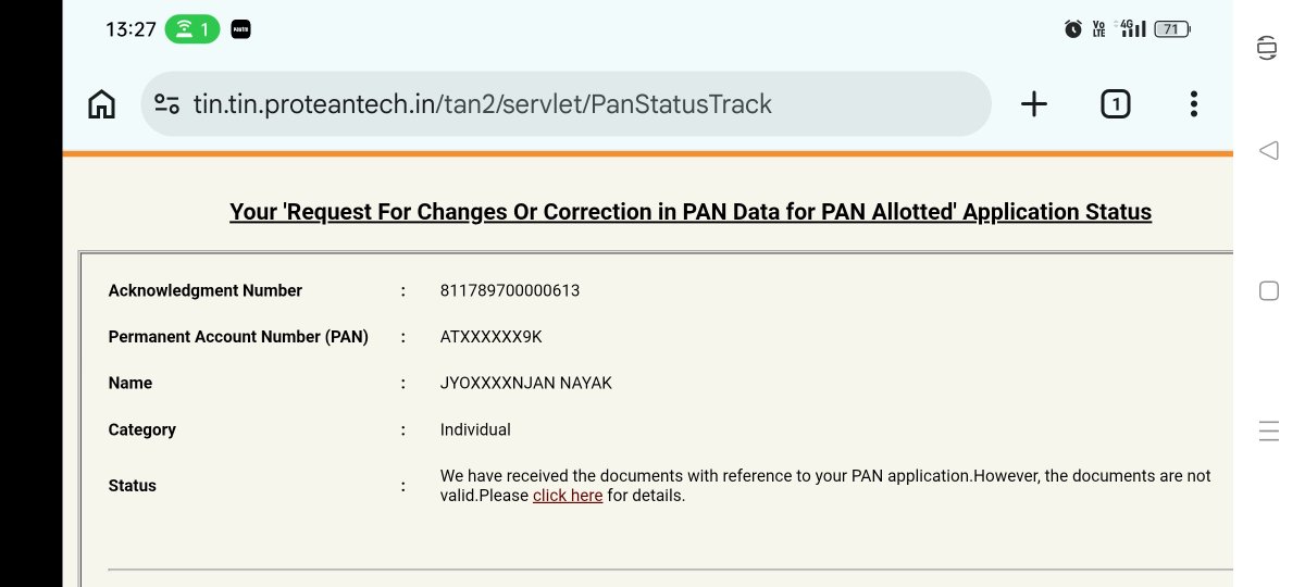 JRN823's tweet photo. @IncomeTaxIndia @ProteanEgovTech Sir Maine 16 Sept se 15-20 bar Address Proof Document Mail kar chuki hun tininfo@proteantech.in pe, Request I'd: 2254475, but abhi tak Same Status Show ho raha hain,  Wrost Service in protean Team🤦Sir please update my pan card as much as possible https://t.co/UiSv7dqn3v