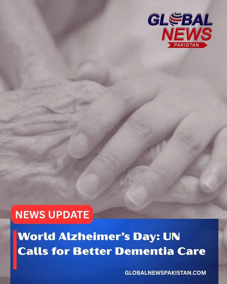 GNPPakistan's tweet photo. The United Nations is highlighting the global impact of dementia and the importance of quality care and support for people living with the condition and their caregivers on World Alzheimer’s Day, observed on September 21.
https://t.co/rahusOB3QT
#Unitednation #Globalnewspakistan https://t.co/QGa2GiN31D