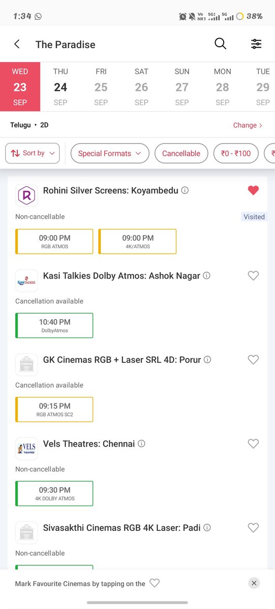 Soulfullboy11's tweet photo. Chennai premiers opened 🔥🔥🔥

#Theparadise #nameisnani https://t.co/7QUtTQmLmS