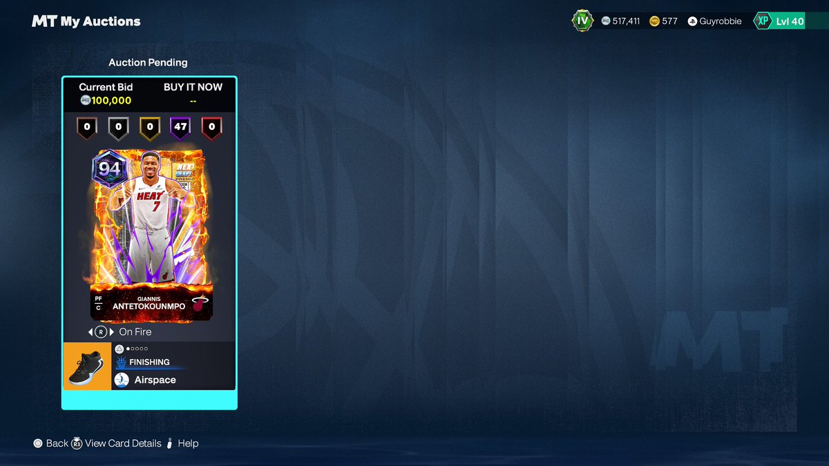 Guyrobbie_'s tweet photo. ENDS IN 12 HRS BID IT UP #myteam #2k27 #2k #2kmyteam https://t.co/m09fxGkLky