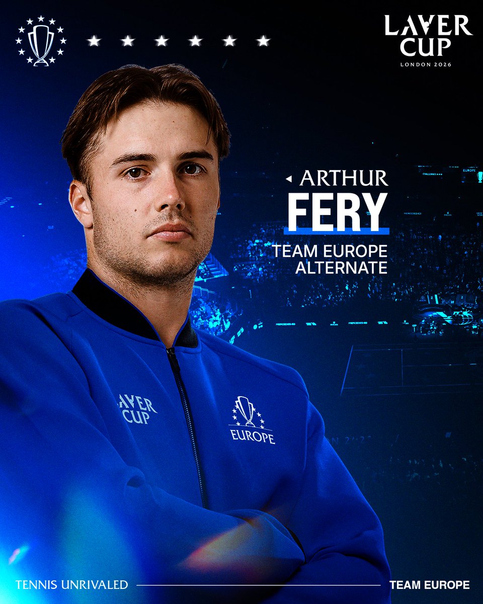 LaverCup's tweet photo. Laver Cup London alternates are locked in 🔒

Arthur Fery joins Team Europe and Ignacio Buse joins Team World. 

#LaverCup #TennisUnrivaled https://t.co/kXMQrGlAAL