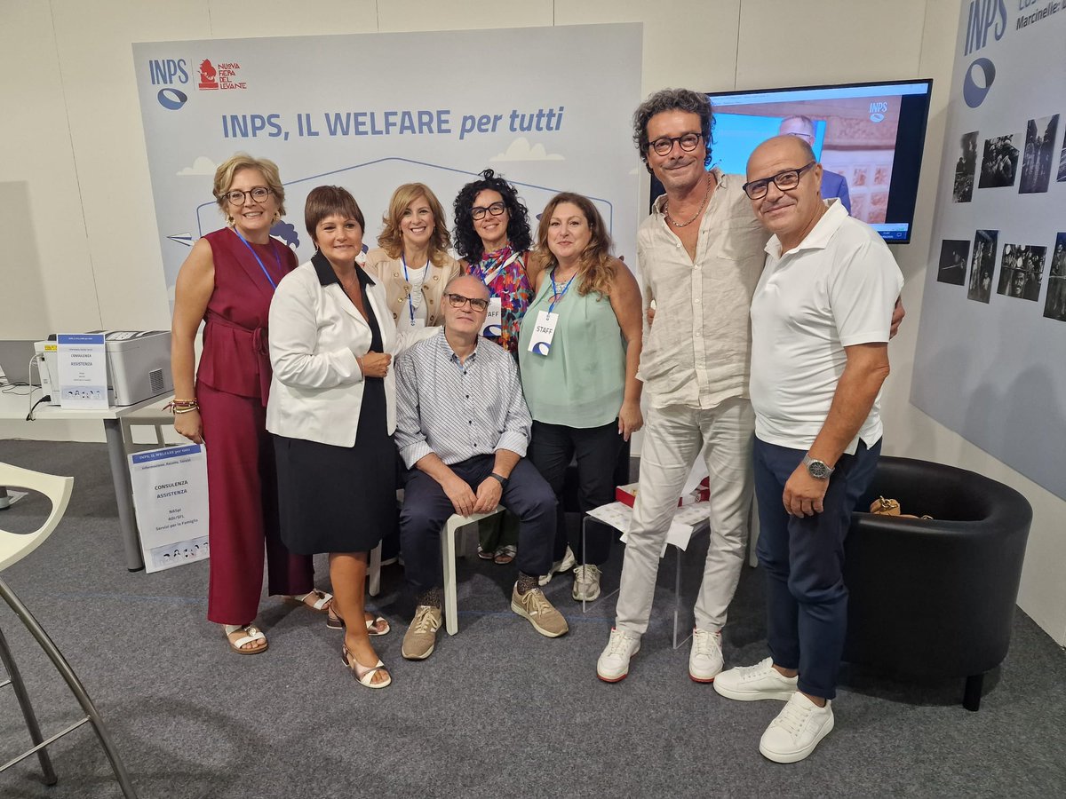 INPS_it's tweet photo. 📅Dal 19 al 27 settembre 2026 INPS sarà presente alla 89^ Campionaria Internazionale Fiera del Levante a Bari presso il Padiglione 110 Stand 6 e 7.
Alcuni scatti delle prime giornate 📸
Inps Comunica https://t.co/gfXBCuPqwW