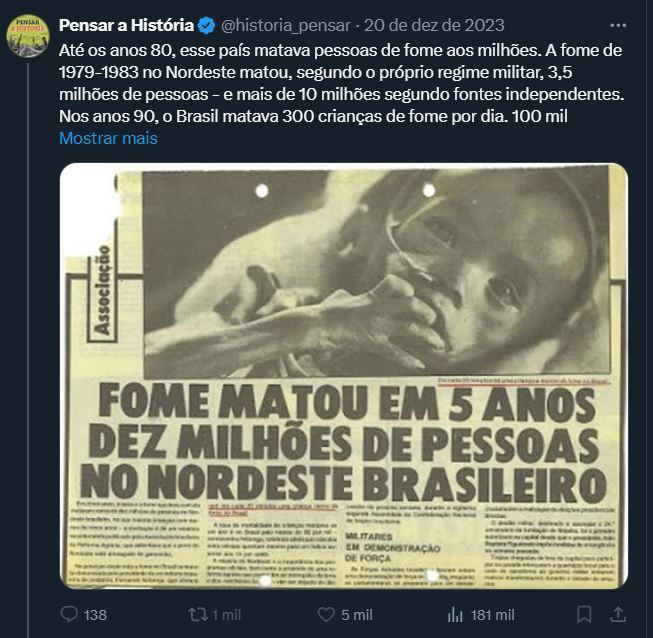 Araraazul2000's tweet photo. @glmarantes @RosaneBonoro Tu gosta é da fila do osso, né, Gui? Mais uma vez nós, humanistas, e o nordeste ❤️, vamos livrar vc disso, tá bom? Vai estudar história pra não errar mais. Olha o Brasil da direita, antes do Lula 👇. E na triste era do bolsobosta o Brasil voltou para o mapa da fome. https://t.co/jsF1a2YYZR