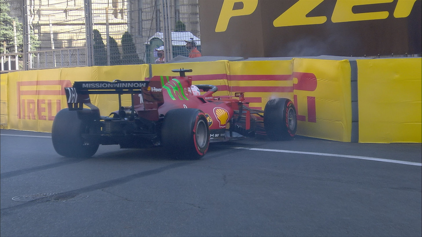 F1BigData's tweet photo. This weekend, Charles Leclerc will face the corner where he has had the most accidents of his entire Formula 1 career

2021 - Crashes in Baku Turn 15
2024 - Crashes in Baku Turn 15
2025 - Crashes in Baku Turn 15 https://t.co/qL3a72qEIr