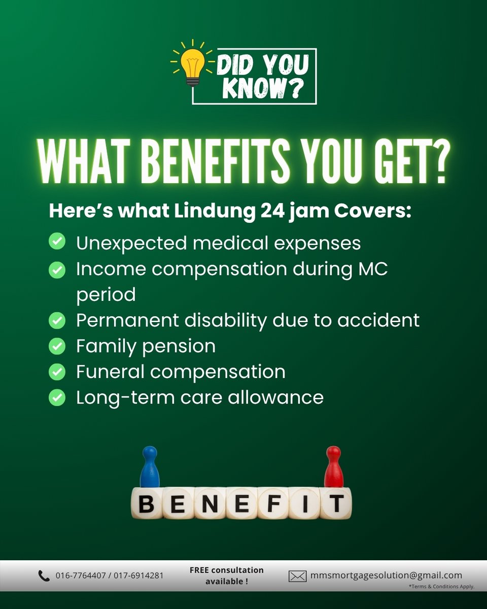 CandyJuvery4h's tweet photo. Most people don’t realise SOCSO only covered them during work hours. From June 2026, PERKESO’s Lindung 24 Jam scheme provides round-the-clock protection, including accidents at home, during personal errands, and on days off. https://t.co/s2szF1SLUv