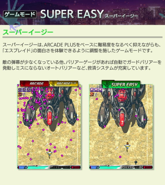BBBROStxt's tweet photo. 画像集めには、スイッチ移植版のスーパーイージモードがとにかくありがたかった。
弾幕ゲーなので、「避けれるか！」ってくらい画面一杯に弾が飛び交いますが、このモードならなんとかプレイできる。
例えるなら、PCエンジンのシューティングやアレスタシリーズくらいの難易度。 https://t.co/PWDRdnhJMv