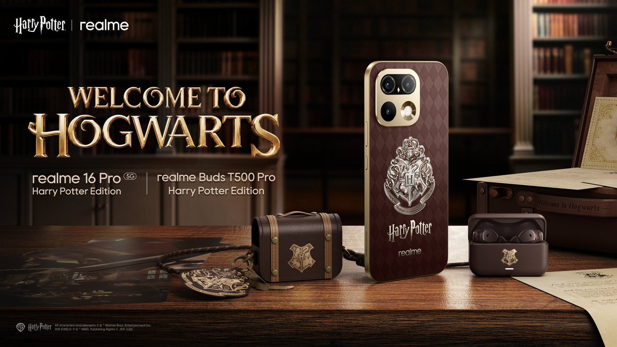 FrancisRealme's tweet photo. #GiveawayAlert
What does the Harry Potter universe mean to you?
Drop your word below and stand a chance to win:

-realme 16 Pro Harry Potter Edition: 1
-realme Buds T500 Pro Harry Potter Edition: 2
-Harry Potter Edition realme Meowkuku: 5

8 winners. One magical giveaway.
T&C Apply: https://t.co/eCO4pGUtDW 

#realmeHarryPotterEdition #HarryPotterXrealme