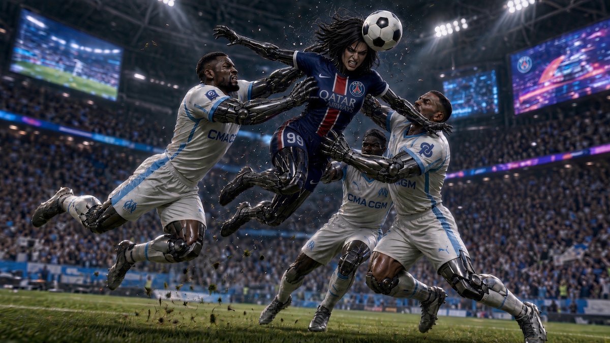 Gally_99Paris's tweet photo. Hier soir, victoire 2-1 au Vélodrome face à l’OM. Toujours un plaisir de gagner là-bas 😏🔴🔵
#PSG #OMPSG #IciCestParis #AllezParis #AIArt https://t.co/udqAdX2Vdj