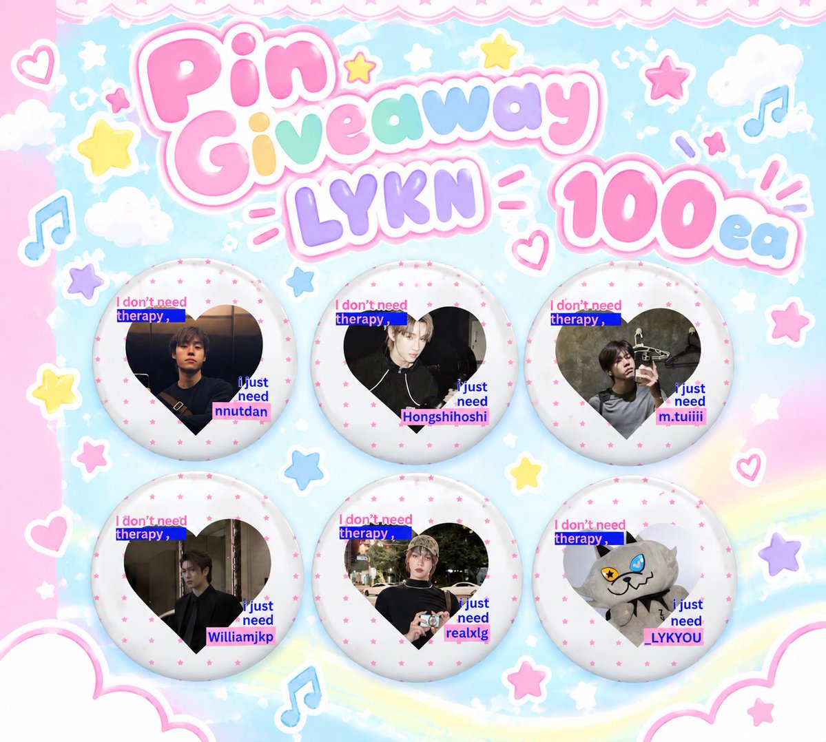 PunyadaPon9xod's tweet photo. 💘pls / rt ꔛ

GIVEAWAY FOR 🐺🐺
#LYKNReflexionConcert

 🤲🏻 (100 ea)

🗓️: 23 OCT 2026
📍: Impact Arena, Muang Thong Thani
⏰ :TBA 
  
รับได้ทุกคนนะคะ ไม่จำเป็นต้องมีของมาแลก
(มาเอากันได้เลยน้า)🙇🏻‍♀️🙇🏻‍♀️ https://t.co/7aqsOXJIay