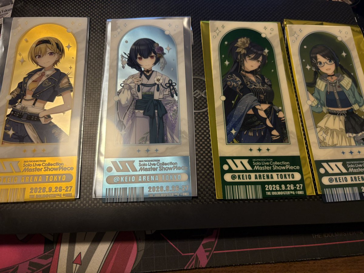AkiraTxk2kira's tweet photo. 【交換】シャイニーカラーズ シャニマス MSP クリアチケット

譲)
樹里、凛世、咲耶、結華

求)
恋鐘 > (恋鐘決まり次第)めぐる、愛依、雛菜

MSP現地 > 別日都内手渡し https://t.co/26HGFaDDlX