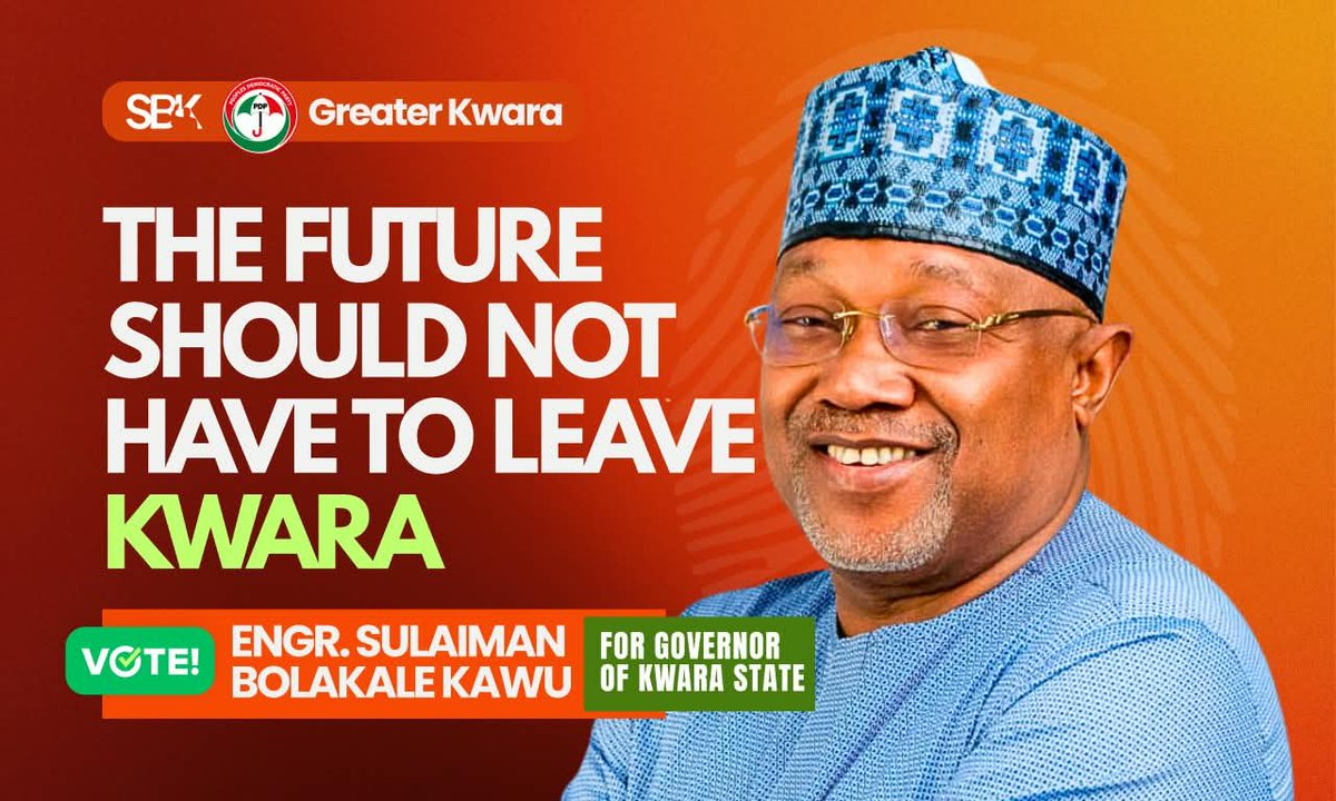 Horllamyday's tweet photo. The future belongs in Kwara with visionary leadership. Engr Kale Kawu inspires hope for jobs, development and brighter opportunities for every family. 

#SBK2027 #KawuFawenu #KawuFawenu2027 https://t.co/8xd5cg1uOp