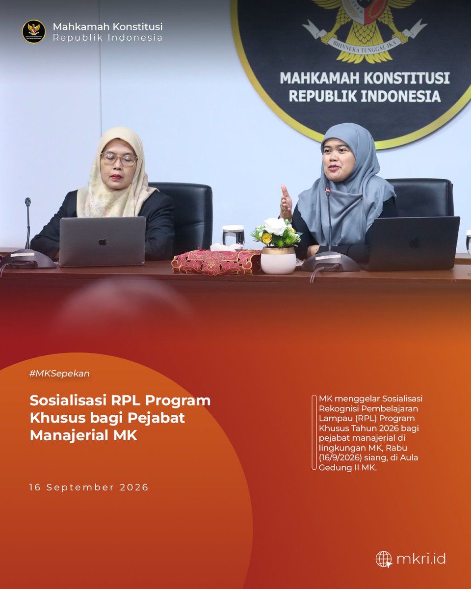 officialMKRI's tweet photo. Jangan sampai ketinggalan update terbaru dari MK, yuk gabung ke Channel WhatsApp resmi MK melalui tautan ini:
π https://t.co/eDnt4hJORB (3/3)
#MengawalKonstitusi
#SalaMKonstitusi
#MKRI
#MKSepekan https://t.co/kbmo65oERb