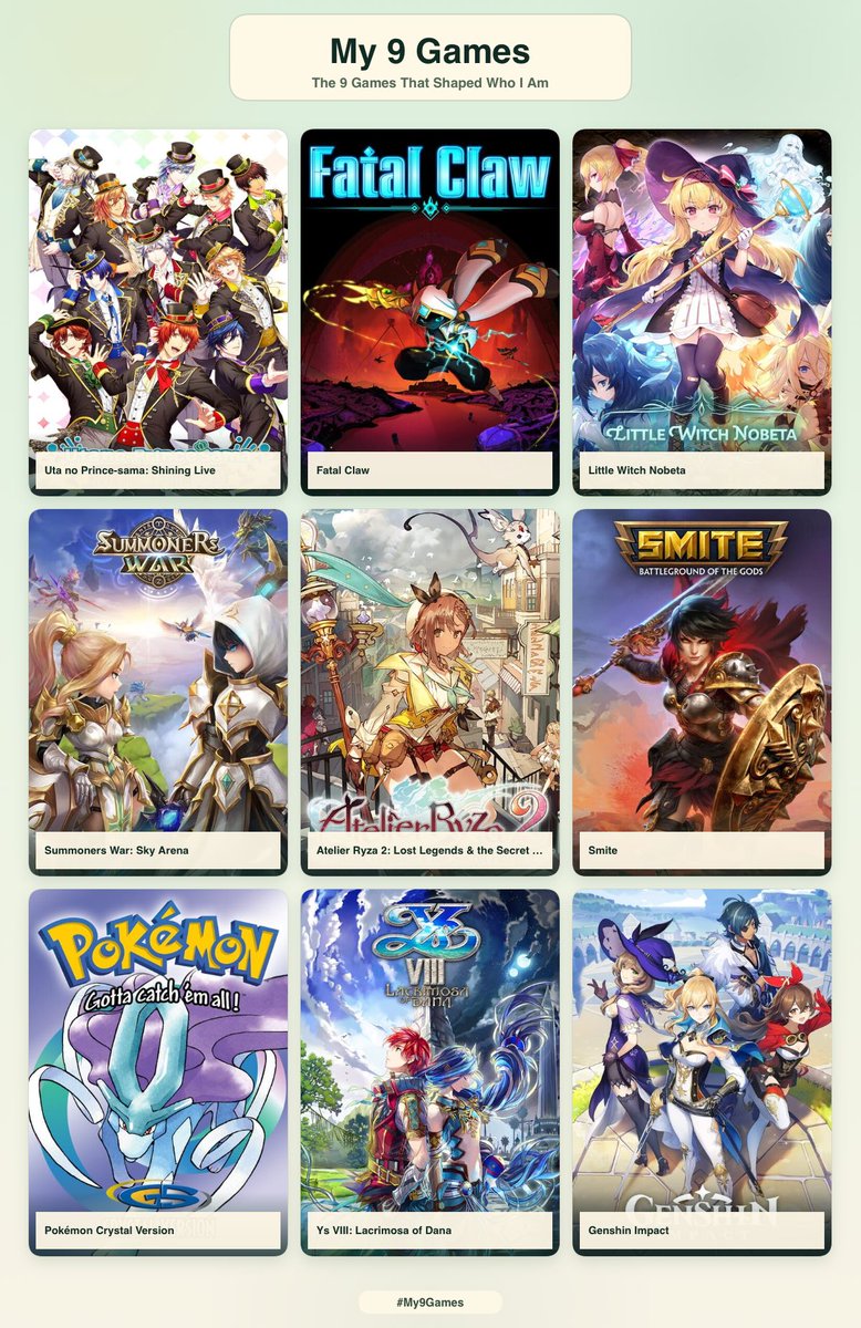 KuraiCa_Rotto's tweet photo. 9 Games Version!!! 💚🧡

Some of these…. Bun sure hasn’t touched some of these games for a hot minute!! 😂

Some of these games Bun is still OBSESSED with!! 🥰 https://t.co/Mwk6m8u2mb