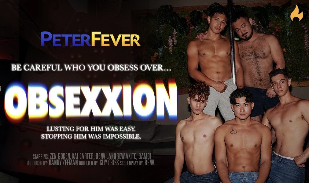 dannyzeeman's tweet photo. 5 men. 5 episodes. 1 wish gone horribly wrong. 😑 On October 2nd, prepare to be obsexxed. @PeterFever @badboibenvi @Zen_Goken @andrewakito @KaiCarterXXX @bambitwunk @GuyCrissx 
#obsexxion #PeterFever https://t.co/naSonxCJuG