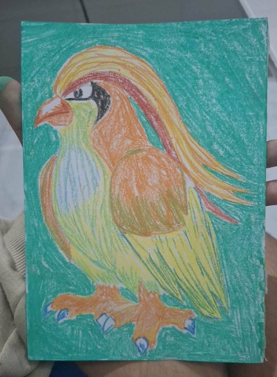 acervosmeargle's tweet photo. acervo smeargle desenhou um pidgeot com giz pastel seco, gostaram? https://t.co/QYhp46vzQN