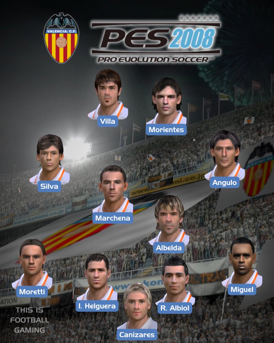 T_I_F_G's tweet photo. Valencia. Pro Evolution Soccer 2008.

⚽🎮 https://t.co/CPClNExeZW