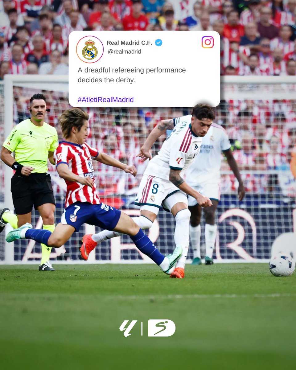 SSFootball's tweet photo. Real Madrid had this to say on Instagram after the #MadridDerby 👀

#SSFootball #LaLiga https://t.co/XUwqyFZtTj