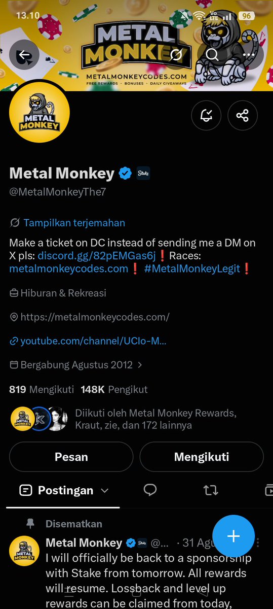 boyzevike's tweet photo. @MetalMonkeyThe7 @MM7Rewards Not just a giveaway . Hoping you feel my energy and heart in this.

thank you so much. Wishing you more wins and blessings in all you do !! https://t.co/DAmrMnI4nV
