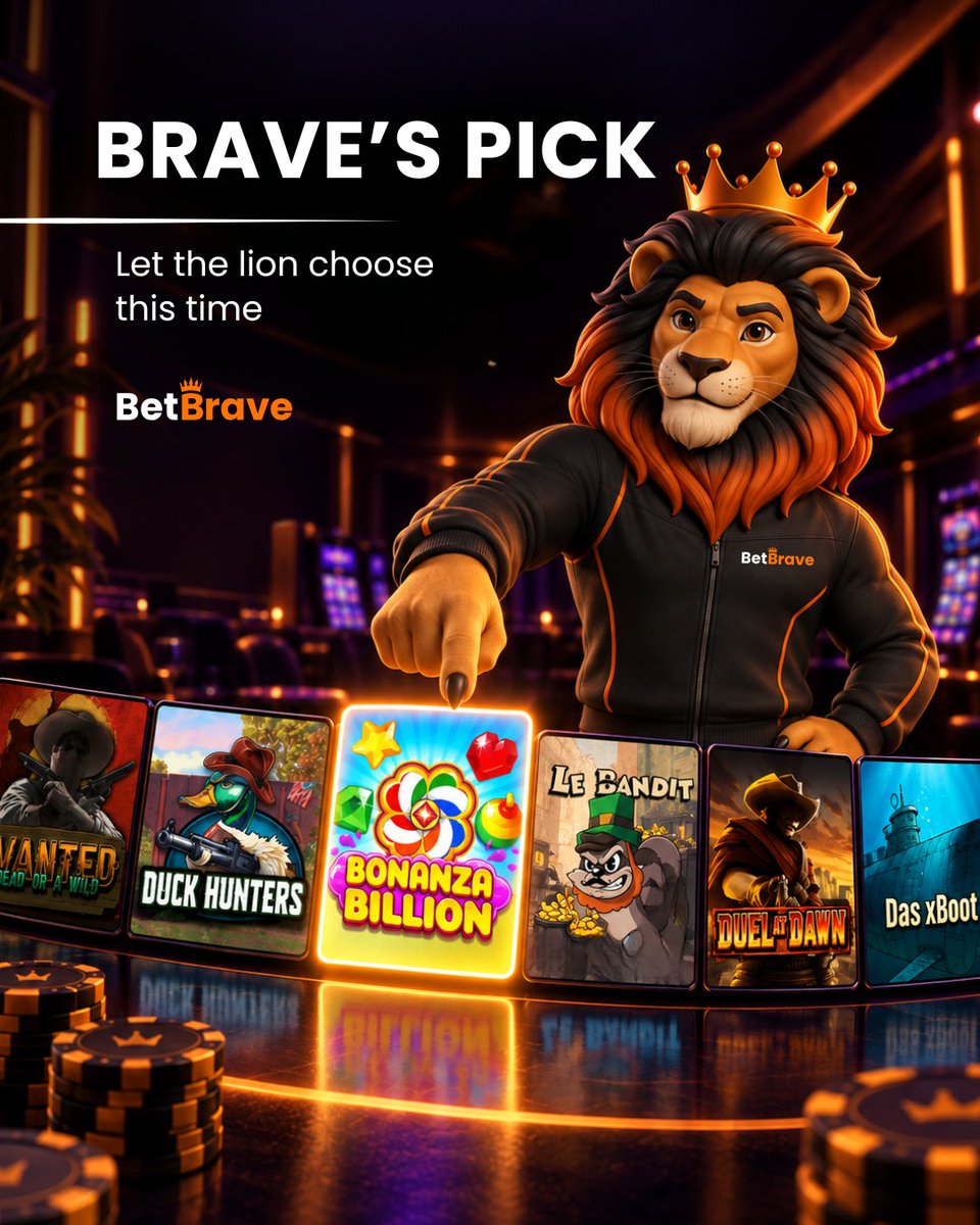 BetbraveOffical's tweet photo. Can’t decide what to play? Let Brave make the call. 
His pick is in - now it’s your turn to play.  

Play now!
🔗https://t.co/Q7YYdNhz7f

#onlinecasino #casinolife #onlinegaming #betbrave #onlinecasino #onlinepoker https://t.co/agd29vXatn