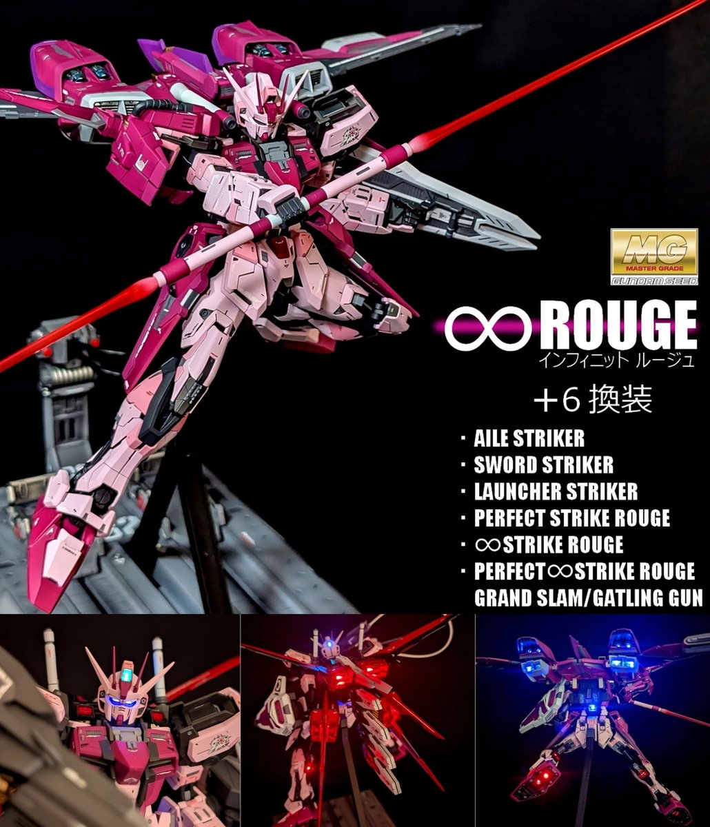 embers684's tweet photo. MG ∞ストライクルージュ 出品中 

本日 0時3分 終了！
沢山の閲覧、ご入札有難うございます。

∞ROUGE Completion！ Currently on sale
・∞ROUGE Ends today at 12:03 AM
Thank you for the many views and bids.

https://t.co/lSU6UYwSId
#Gundam #ガンプラ #Gunpla #ストライク
#SEED #ルージュ https://t.co/I48uIPMLQq