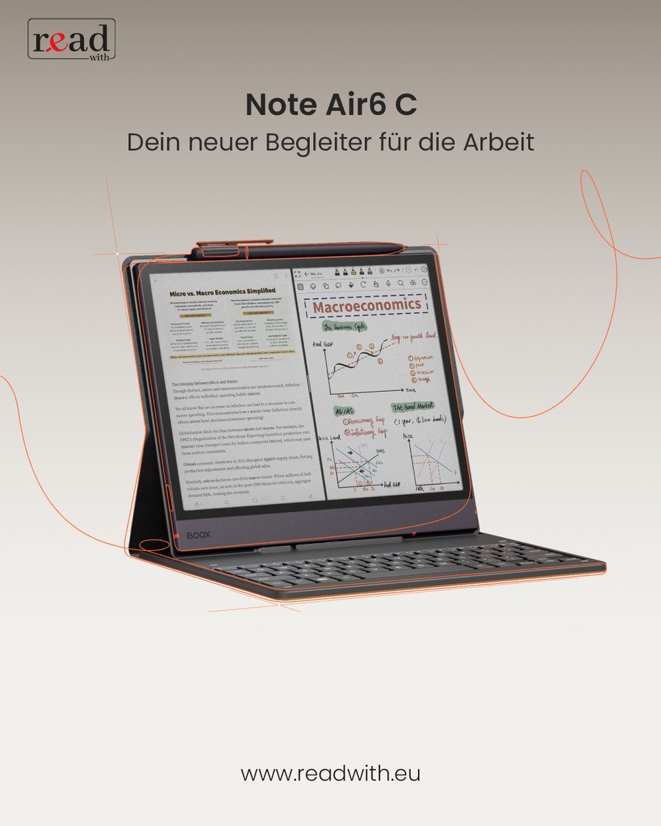 readwithboox_de's tweet photo. Der neue BOOX Note Air6 C! 💥
Lernen Sie Ihren neuen Begleiter für Arbeit und Studium kennen – wo Technologie auf Farbe trifft und Ihre Produktivität auf ein ganz neues Level hebt! ✨
🌐 https://t.co/0JPEc3GFkr
#BOOXNoteAir6C #NotizenMachen #Arbeitszimmer #EInkTablet #EReader https://t.co/x9lbLL27rA