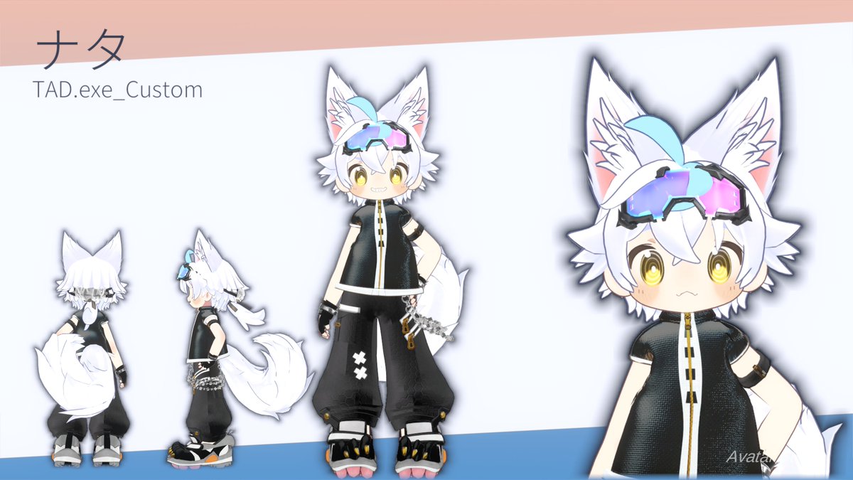 TAD_exe_VRC's tweet photo. そしてなんやかんやありまして現在のまめひなたはこうなりました
結構色々弄った上でやっと固まった改変なのでお気に入り https://t.co/3IZaYLqPBB