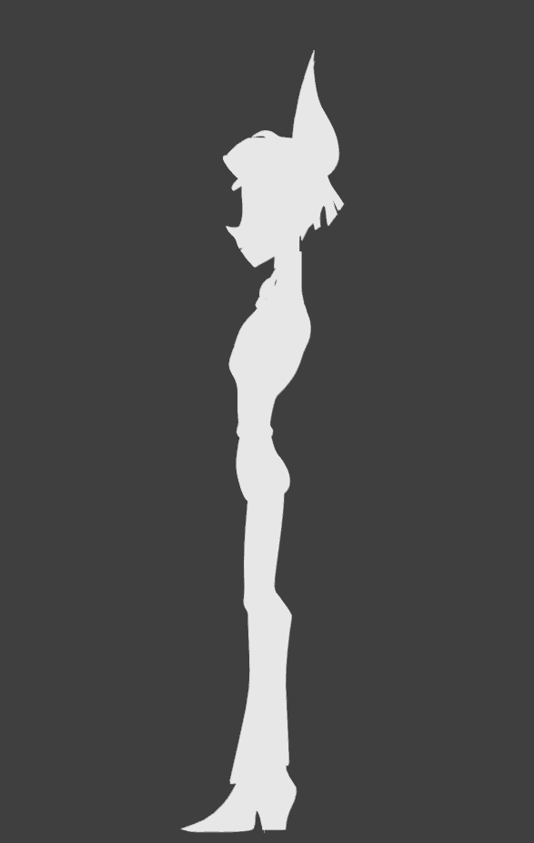 2t00ber's tweet photo. One thing I like to do when I'm 3D modelling is turning off the shaders so I can see the silhouette. Looks nice I think https://t.co/R0gH5BoMFB