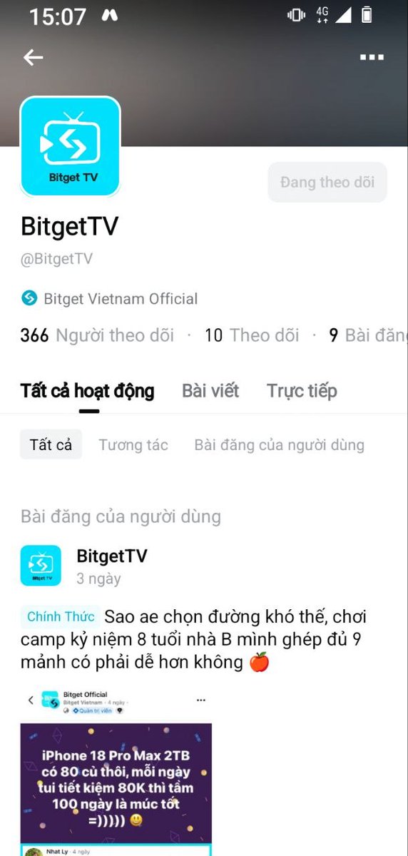 VanMinhHCM's tweet photo. @bitgetvietnam UID: 9037303873 https://t.co/P8aIgzBe5F