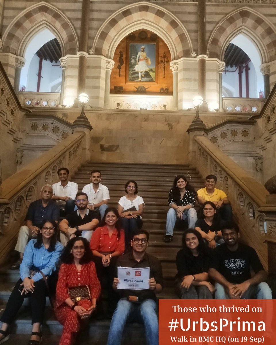 Khaki_Tours's tweet photo. Those who thrived on our #UrbsPrima Walk in the BMC HQ on 19th Sep. Join us for more walks & tours this week:

#FortWalk - Daily, 4.30 PM
#GirgaonGanpati - Daily till Thu, 24 Sep, Mornings & Evenings
#BazarWalk - Mon - Sat, 4.30 PM
#FortWalk - Fri, 25 Sep, 9 PM
#DiscoverDockyard - Sat, 26 Sep, 8 AM
#UrbsPrima - Sat, 26 Sep, 3 PM & 4.30 PM
#IraniChai - Sat, 26 Sep, 4 PM
#ApolloGate - Sat, 26 Sep, 4.30 PM
#BandraWalk - Sat, 26 Sep, 4.30 PM
#BarKot - Sat, 26 Sep, 6 PM
#MohallaMunch - Sat, 26 Sep, 7 PM
#FortWalk - Sat, 26 Sep, 9 PM
#FaithWalk - Sun, 27 Sep, 8 AM
#Bandra4Kids - Sun, 27 Sep, 9 AM
#OomerKhadee - Sun, 27 Sep, 9 AM
#UrbsPrima - Sun, 27 Sep, 10 AM, 11.30 AM, 3 PM & 4.30 PM
#HandmadeInIndia - Sun, 27 Sep, 11.30 PM
#BangangaWalk - Sun, 27 Sep, 4.30 PM
#DhobiTales - Sun, 27 Sep, 4.30 PM
#Fort4Kids - Sun, 27 Sep, 4.30 PM

➡️Book Now: https://t.co/Zc1w08XM5N

#BMCHeadquarters #KhakiTours #SpecialWalks #HeritageTours #ExploreMumbai #WalkingTours