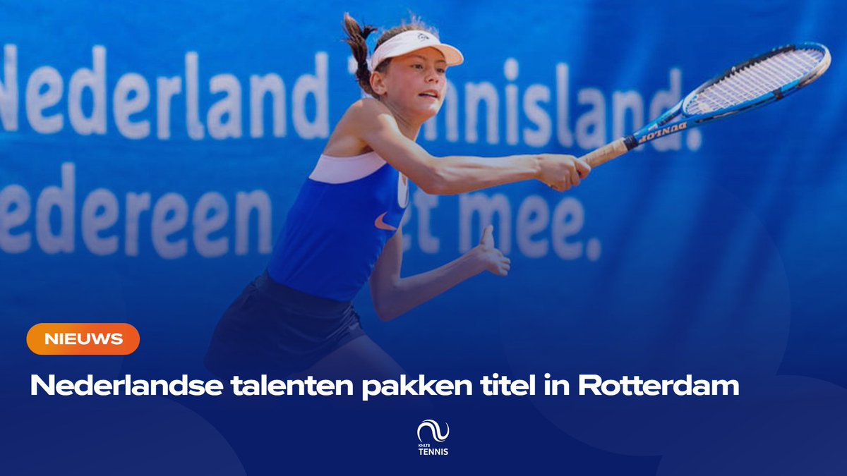KNLTB's tweet photo. Het was een mooie week voor de Nederlandse junioren in Rotterdam. Rogier Verbeet (15) en Daphne Franssen (14) schreven het ITF J30-toernooi op hun naam, een toernooi voor spelers tot en met 18 jaar. Lees meer⤵️ #tennis #knltb
https://t.co/6W4oJefBRN https://t.co/vVokqXbMEp