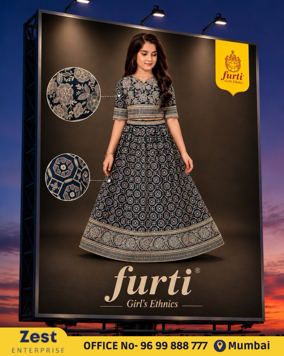 Furtiethnics's tweet photo. ✨ Tradition, twirl &amp; a touch of sparkle! 💙
Festive vibes, the Furti way! ✨

📍 Visit us &amp; discover the collection.

#Furti #EthnicWear #LehengaCholi #KidsFashion #GirlsFashion #FestiveWear

{Furti ,EthnicWear ,LehengaCholi ,KidsFashion ,GirlsFashion ,FestiveWear } https://t.co/q8tBGiSp4A