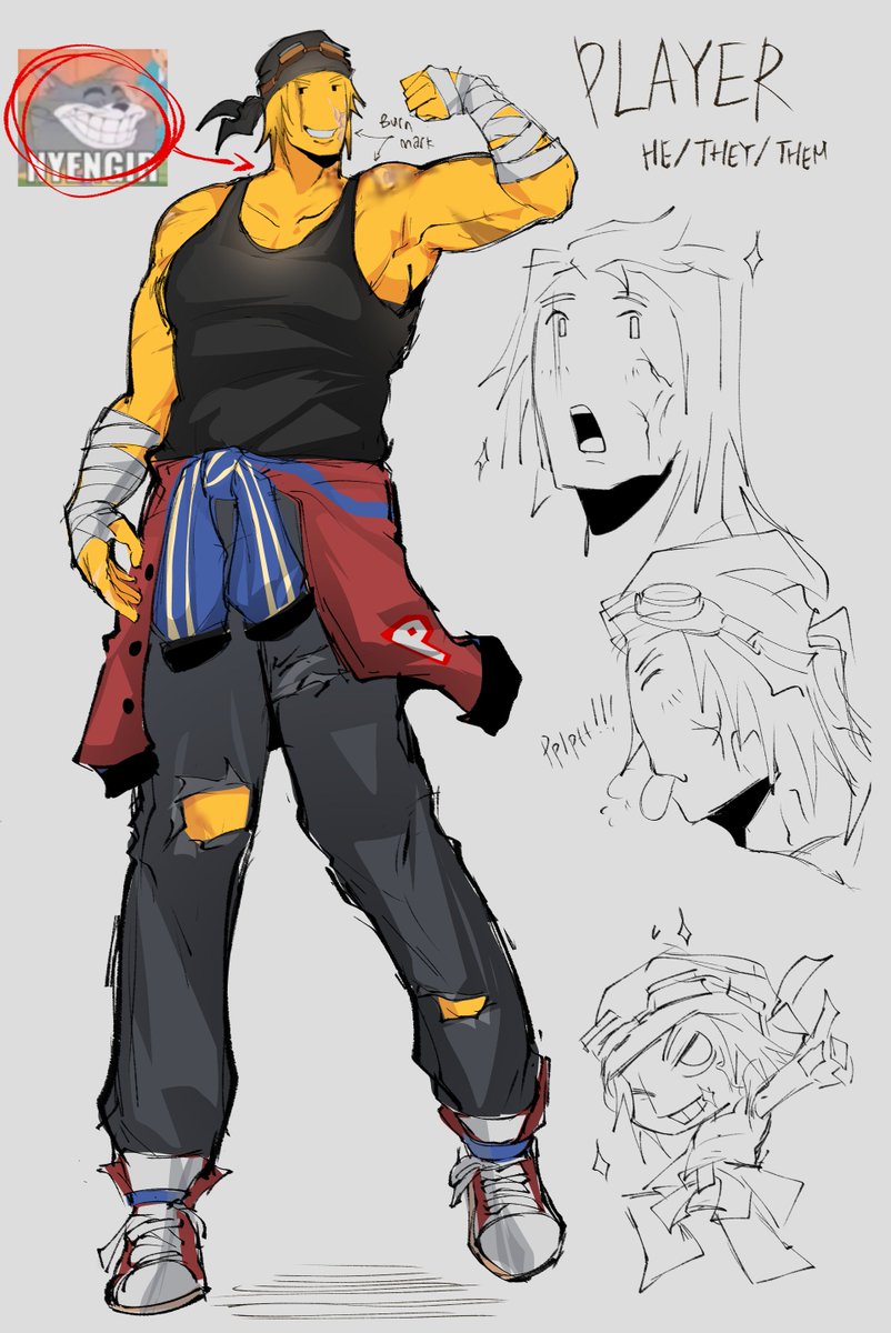 C4SKERP3KI's tweet photo. my friend convince me to draw my Player design,, https://t.co/oZVm9EkkqS