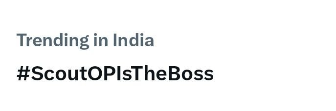 BiLLA_069's tweet photo. @HotstarReality He is the goat

#ScoutOPIsTheBoss https://t.co/fI47e3Pyt8