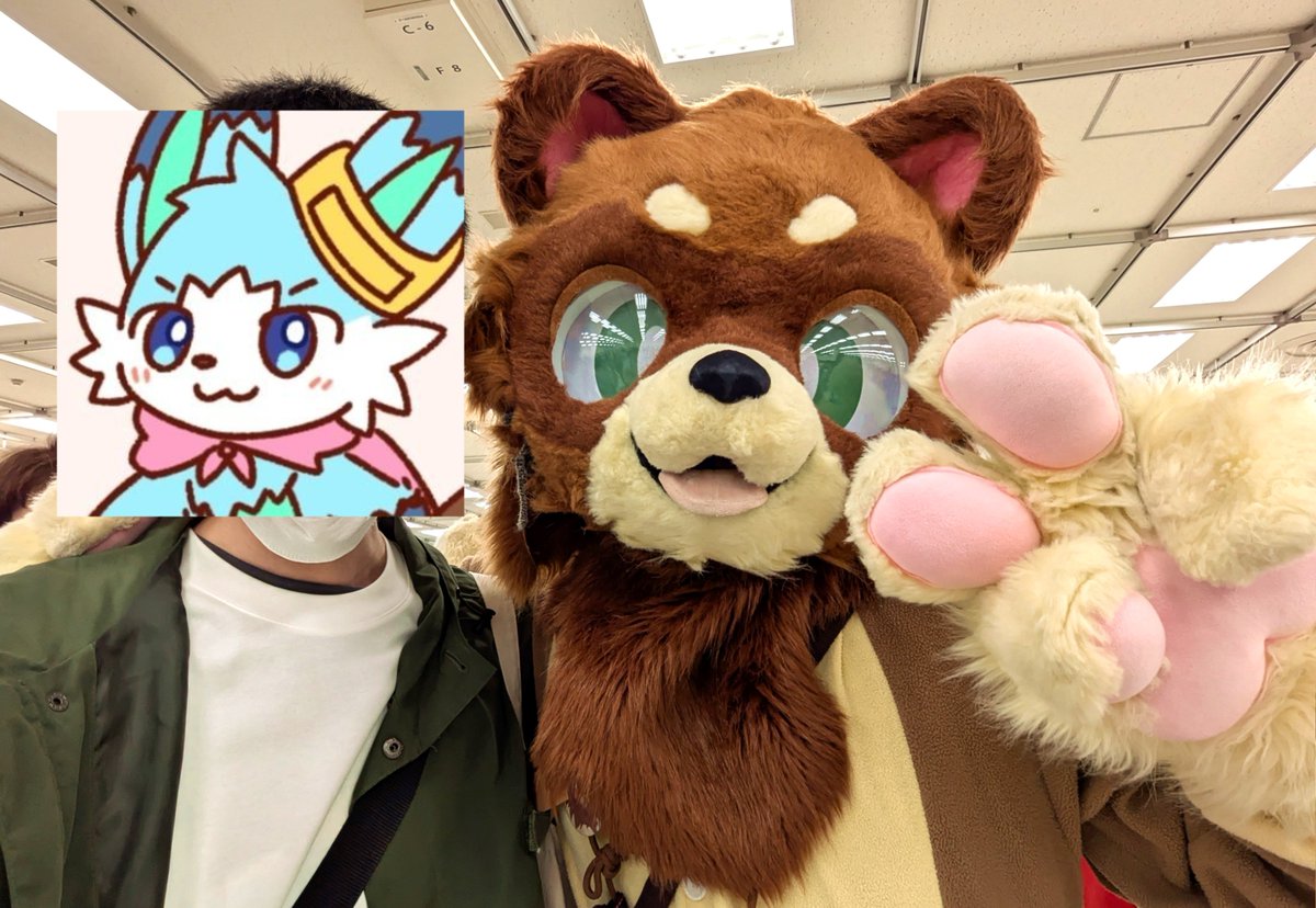 LoR_Ola2's tweet photo. ぽん介くん⓿ᴥ⓿
着ぐパ着てて可愛い〜！
着ぐパ最高👍

 #けもケット17 https://t.co/Zf1VN4qNal