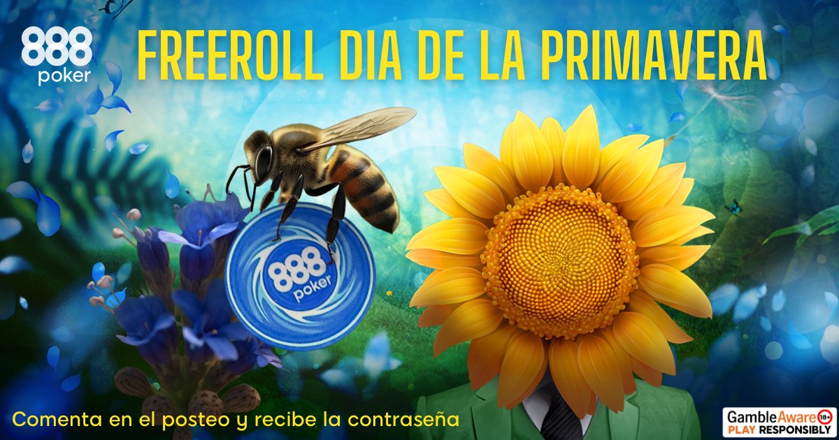 888pokerLatam's tweet photo. 📌FREEROLL Día de la PRIMAVERA
Para recibir la contraseña por mensaje privado solo debes realizar estos 3 pasos:
1. Dale ME GUSTA
2. Comparte y sigue nuestra cuenta.
3. Comenta con el nombre de la flor o del insecto de la imagen y la recibirás. https://t.co/WXZBct5cmZ