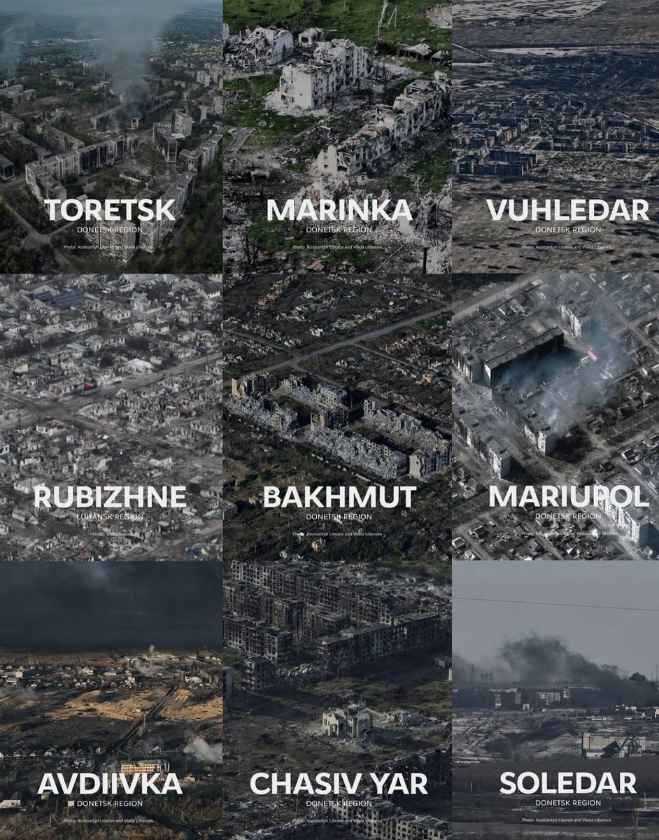 grebnuht's tweet photo. @Poulin2012 Factuel :
-  20% du territoire 🇺🇦 est sous occupation 🇷🇺
- la 🇷🇺 que vous soutenez (c'est normal c'est le paradis) ne bombarde à coup de drones et de missiles hypersoniques quasiment que des cibles non militaires.
- petite photos des villes 🇺🇦entièrement rasées par la 🇷🇺. https://t.co/12FH54Rjyq