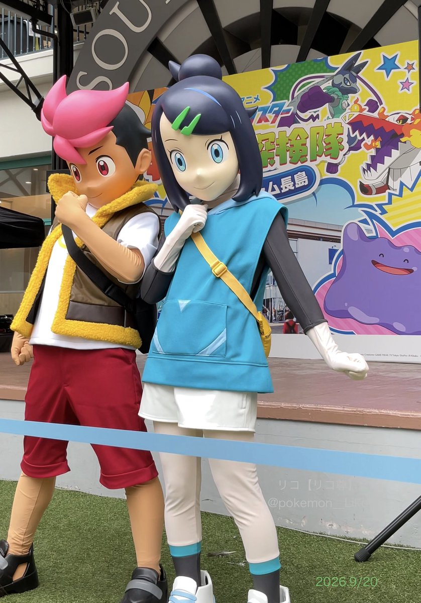 pokemon__Liko's tweet photo. リコ・ロイが来ていました！ https://t.co/hF1og7qmBQ