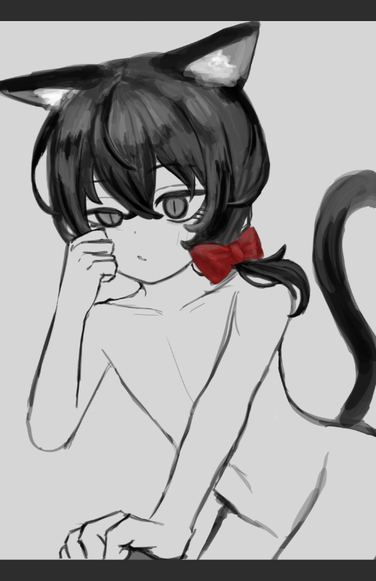 ume_iro3's tweet photo. 素体いい感じに描けたから服で隠したくないってなってる https://t.co/vEQTCTWTCZ
