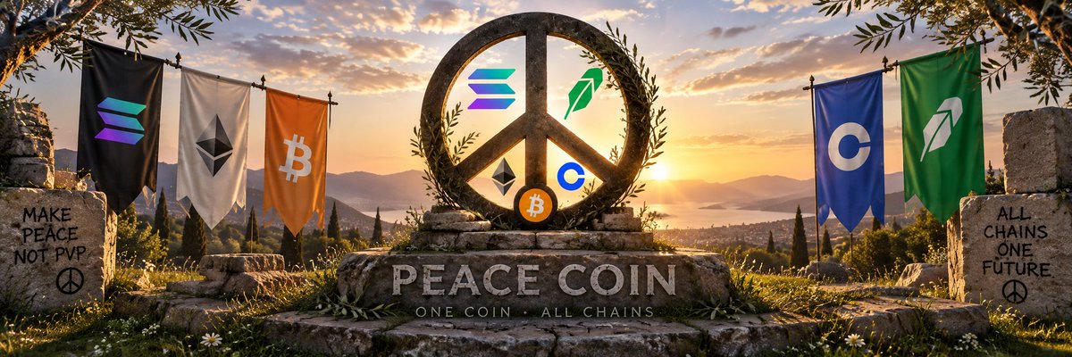 Dogdevv's tweet photo. At the beginning of September, we had huge PvP between chains.

Now the dust has settled. The PvP is over.

And today is World Peace Day. 🕊️

I present $PEACE — the Peace Coin.

One coin symbolizing peace between all chains.

No more chain wars.

Make peace, not PvP. https://t.co/ScF8dpWusY