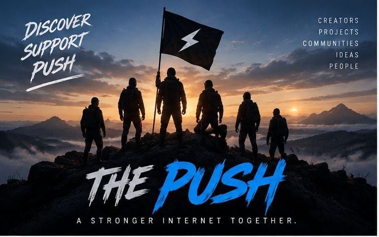 ThePushHQ's tweet photo. Before 1,000 members, there were 10.

Before 10, there was somebody willing to be first.

We're building The Push from the ground up.

Creators + builders + people who discover things early.

Join us ⚡
https://t.co/cZMf8GLr4M https://t.co/qimJTkw8d0