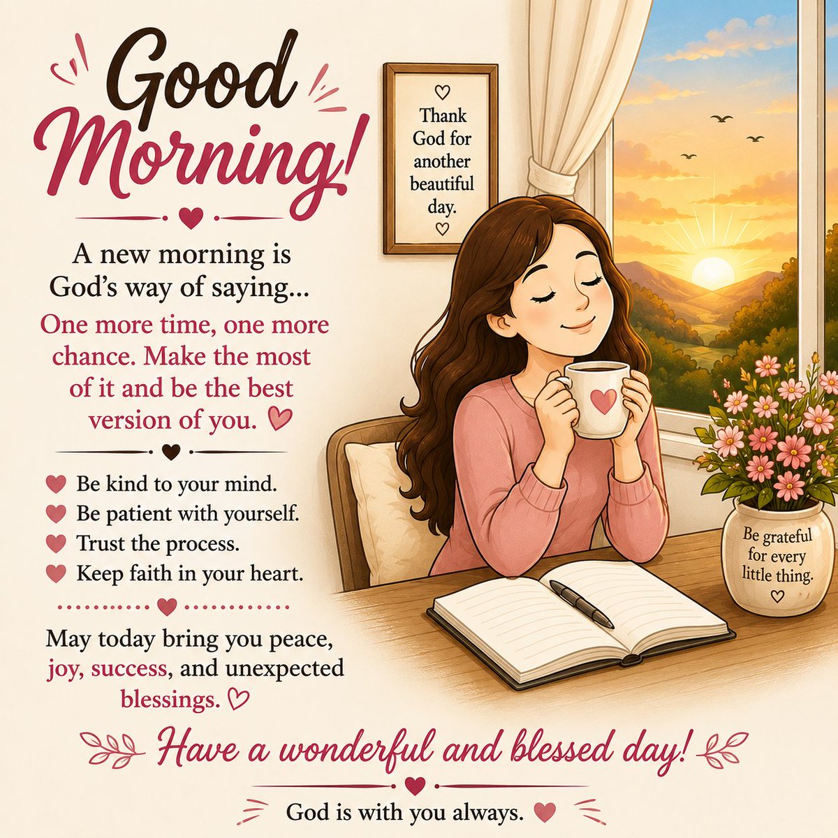 Blessingch28262's tweet photo. PROTECT YOUR PEACE 🕊️
Not every argument deserves your response. Not every opinion deserves your attention. Sometimes growth means choosing peace, walking away from unnecessary drama, and focusing on the things that truly matter.
Blessed morning everyone 🥰 https://t.co/zOSk7emroZ