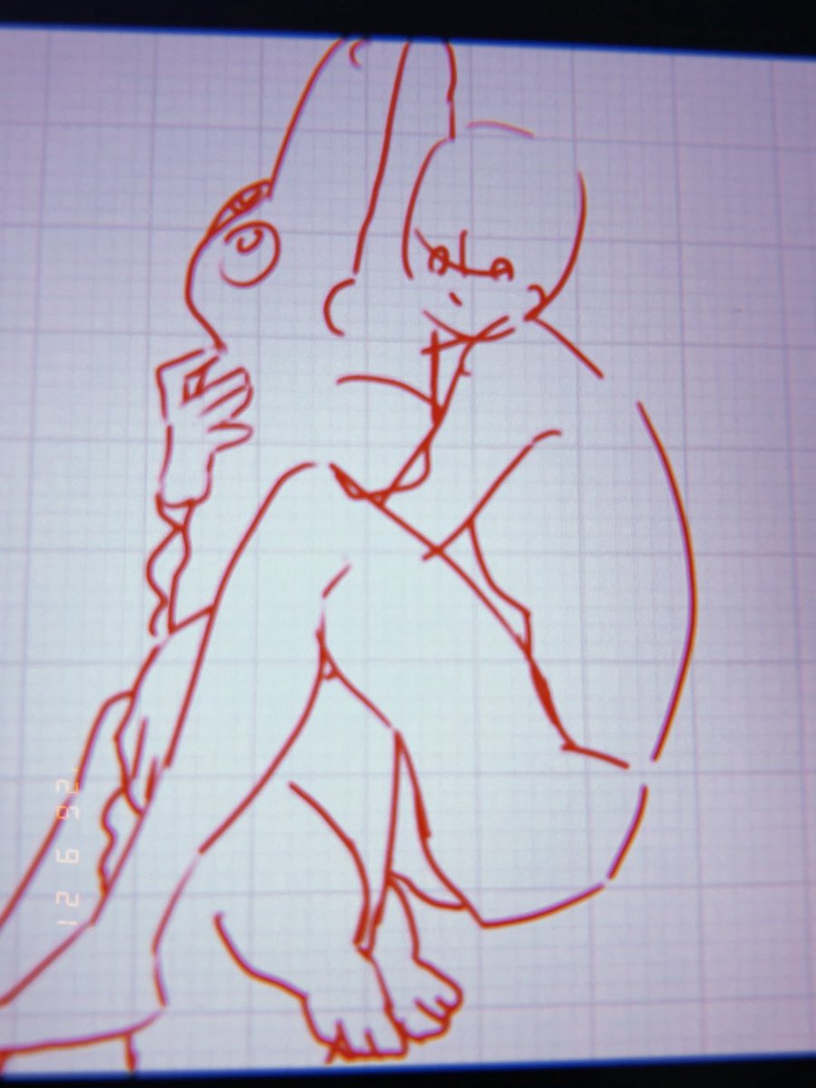 trpg_haruto's tweet photo. ちょっと前に着せるって言ったセーラーパジャマを描こうと思って適当に用意したアタリが既に可愛いな……
誰から着せようかな……
抱えてるワニは実際に持ってる抱き枕🐊♡ https://t.co/qh6birqBt2