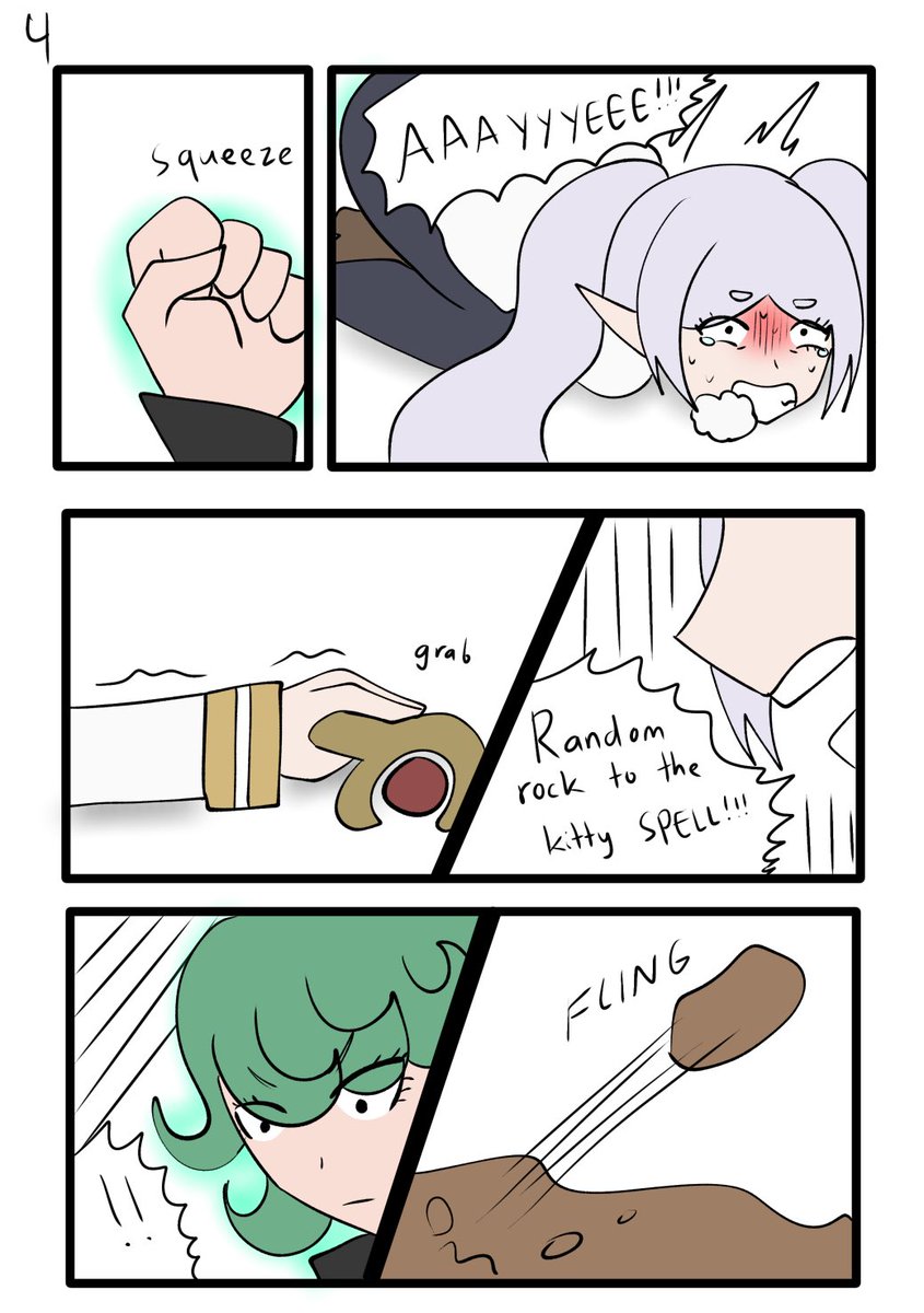 raifuri_'s tweet photo. Frieren Vs Tatsumaki
(a bit of an old post that would've become lost media..!) https://t.co/D6Jr6q7odf