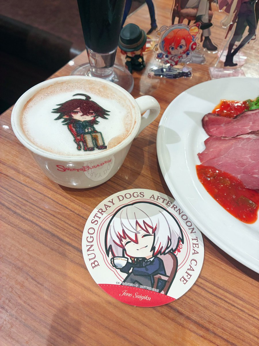 ExXteg's tweet photo. 文ストコラボのスイパラ行ってきました💞
🎩🍷がめちゃんこかっこよくて最高だった✨✨
パネルとも写真撮れて幸せ🥹🥹💖💖
 #文スト好きさんと繋がりたい https://t.co/mYPB6n3kN0