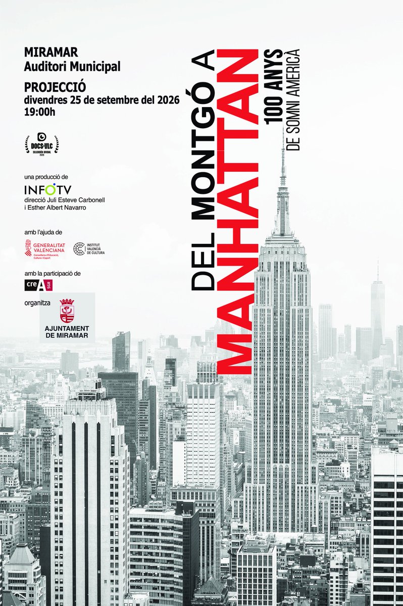 Juli_Esteve's tweet photo. Esta setmana, cita doble a la comarca de la Safor per al nostre 'Del Montgó a Manhattan. 100 anys de somni americà'. Demà, la projectem a la Font d'en Carròs. I divendres a Miramar. Quins testimonis més interessants i emocionants vam gravar en estos dos pobles! https://t.co/6HRwa0enBx